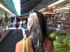 Amateur, Nana, Doigter, Petite amie, Masturbation, Pov, Public, Nénés