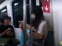 Model - Big Tits Asian Screaming Slut Fucked Publicly On the Subway!!!! - Asian