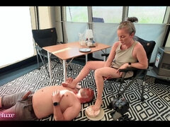 Enthousiasteling, Stel, Sperma shot, Dominante vrouw, Voeten fetish, Duits, Moeder die ik wil neuken, Slaaf