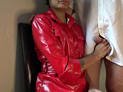 Red Leather Jacket Fetish - Like and subscribe