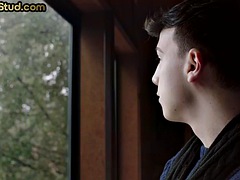 Twink stepbrother assrimmed and barebacked by stepbro stud