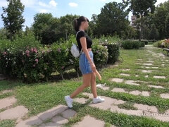 Peitos grandes, Peituda, Mãe gostosa, Melharucos naturais, Ao ar livre cartaz de rua outdoor, Público, Russoa, Solo chão