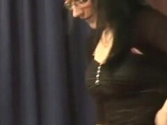 Anal, Rumpa, Stjärt mot mun, Vacker, Stor stjärt, Brunett, Stockings