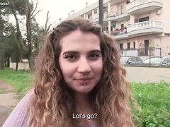 Hot 18-Year-Old Italian Teen Takes Big Cock for Money - POV Blowjob & Cowgirl Creampie