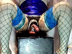 アナル, デカチン, ハードコア, 下着, オナニー, シーメール, 一人, おもちゃ