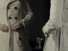 Isot tissit, Blondi, Brittiläinen, Kyrpä, Vanhempi, Toimisto, Ulkona, Kolmen kimppa