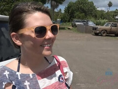 She squirts and you give her a creampie in Hawaii