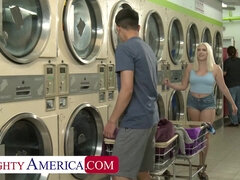 Petite co-ed, Gia OhMy, used to bully Diego but now she want's to fuck him