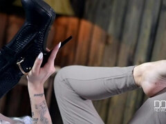 Brytyjski, Fetysz, Elastyczny, Naturalne cycki, Solo, Tatuaż, Cycki, Zabawki