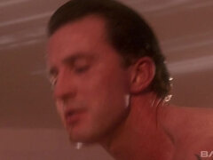 Blondynka, Wytrysk, Twarzowy, Latynoska