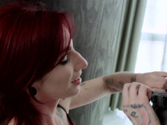 Casal, Bonitinhoa fofoa atraente, Pau, Facial, Gordoa, Boquiaberta, Ruivoa, Apertado