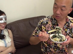 아시안, 오랄섹스, 크림파이, 페티쉬, 키스, 대단히, 야외의, 보지