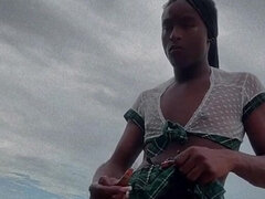 Grosser schwanz, Schwarz, Spermaladung, Transe, Masturbation, Pov, Öffentlich, Solo