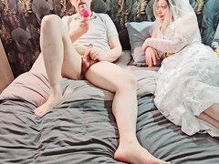 Anal, Rumpa, Avsugning, Sperma shot, Solo, Stockings, Oskuld, Bröllop