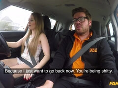 Fake Driving School - Sticky Facial Climax Ends Lesson 1 - Ryan Ryder