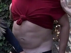 Blond, Naakte man aangeklede vrouw, Dominatie, Dominante vrouw, Vernedering, Straf, Slaaf