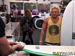 GPW blonde muscle surfer needs money