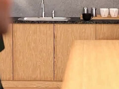 Office Perks: Deepthroating the Sexy Ass Neighbor with Big Juicy Boobs and Finishing in Her Mouth - Episode 3