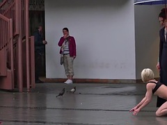 Bdsm, Dildo, Hardcore, Utomhus, Offentlig, Rödhårig, Förförd, Slampa