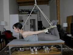 Amatør, Bondage disciplin sadomasochisme, Trældom, Brunette, Kvinde, Hd, Lille kvinde, Bryster