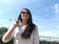 GERMAN SCOUT - 18YO CANDID ASS TEEN KATY TRICKED TO FUCK AT PUBLIC PICK UP CASTING IN BERLIN - Katy rose