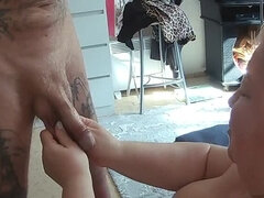 Hot Russian MILF Wife Sucks Dick & Gets Cum on Her Big Natural Tits - Zona901