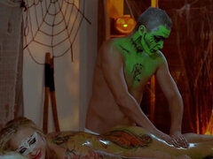 Tussi, Blondine, Blasen, Lecken, Muschi