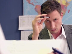 Stříkání spermatu, Německé, Výprask, Kancelář, Pička