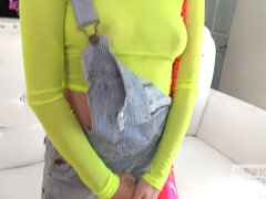 Beautiful blonde Carolina Sweets gets wrecked by a massive cock and takes a messy facial