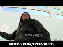 Victoria Blaze models panties & fucks in public for cash