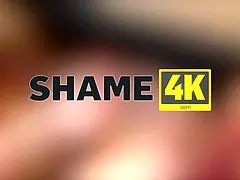 Shame4k. her amateur foot job made my penis so hard