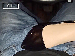 힐, 팬티호스, 구두