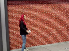 GERMAN SCOUT - REDHEAD TEEN CLOE (20) PICKUP AND FUCK AT STREET CASTING IN BERLIN - German