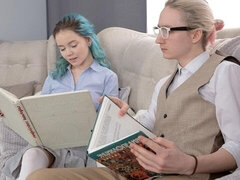 Impeccable Rebecca's side fuck scene