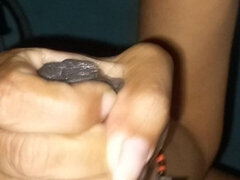 Stel, Sperma shot, Handbeurt, Huisgemaakt, Latijnse vrouw