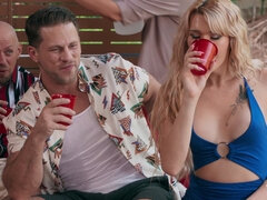 Anaal, Kont, Kont, Lul, Sperma in gezicht, Hakken, Zoenen, Buiten