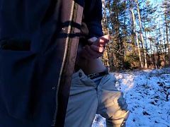 Amador amadora, Pauzão, Jato de porra, Dinamarquêsa, Punheta, Masturbação, Ao ar livre cartaz de rua outdoor, Público