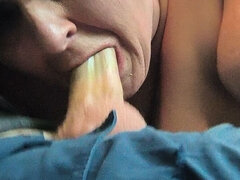 Amatör, Amerikansk, Bbw stor vacker kvinna, Avsugning, Bil, Par, Grovt språk, Mogen