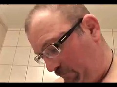 German granny shaves for the plumber