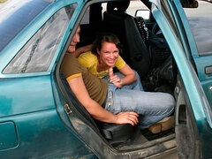 Kont, Pijpbeurt, Bruinharig, Auto, Doordringend, Geschoren, Strippen, Tiener