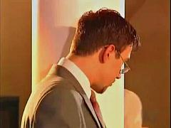 아기, 큰 가슴, 금발의, 독일인, 샤워, 젖가슴