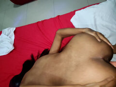 Excited Brunette Found Her Dilto on the Back of the Bed and Could Not Stand the Desire and Put It Into Her Vagina