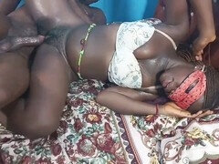 18 éves, Afrikai, Monumentális dákó, Fekete, Cumizás, Ébenfekete