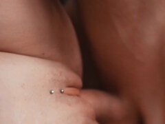 Samie Duchamp sucks firm cock and gets pounded on the floor