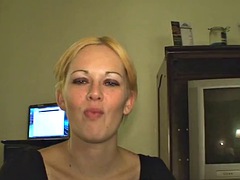 Amatoriale, Anale, Bionda, Pompino, Punto di vista pov, Prostituta, Succhiando, Tette