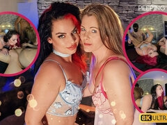 Wohlbeleibte schöne frauen, Blondine, Blasen, Britisch, Flotter vierer, Reif, Natürlichen titten, Swingers