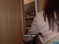 Leie, Amerikanisch, Arsch, Schlafzimmer, Blasen, Braunhaarige, Spermaladung, Muschi