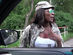 Mamada, Coche, Pareja, Consolador, Corridas faciales, Al aire libre, Pov, Público