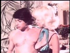 Two sexy vintage MILFs Sweet Alice and Brooke West take some huge wood in their hairy pussies and get cummed in the mouth