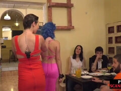 Sadomasochismus, Grosser arsch, Grosse titten, Braunhaarige, Gehörnter ehemann, Hd, Erniedrigung, Lesbisch